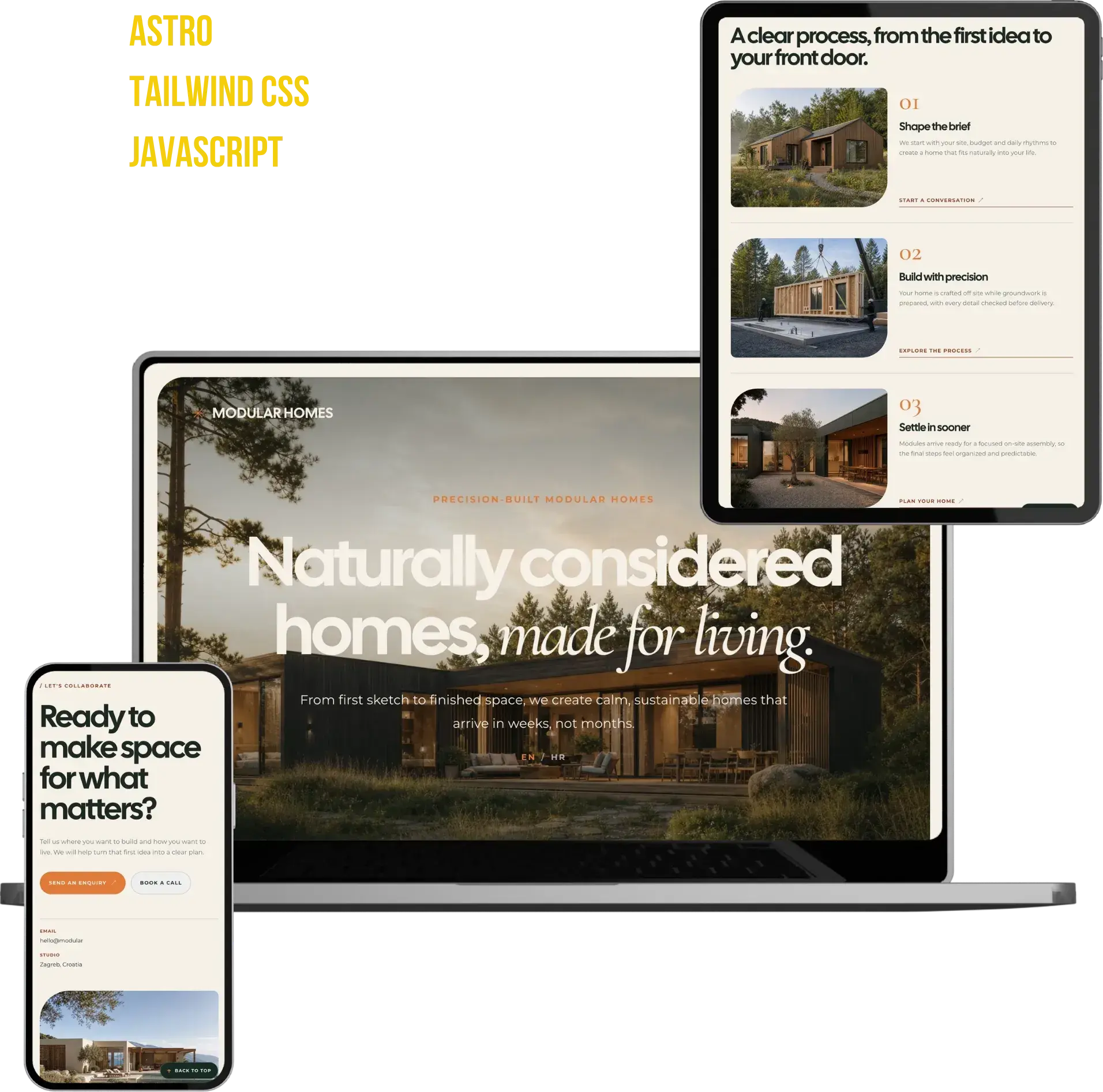 Modular Homes web stranica
