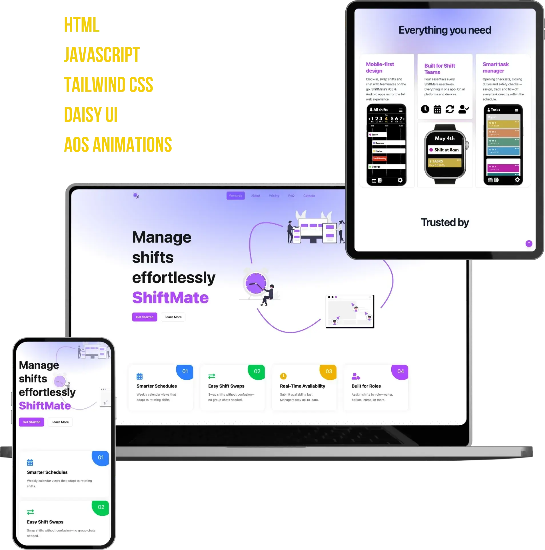 ShiftMate web stranica