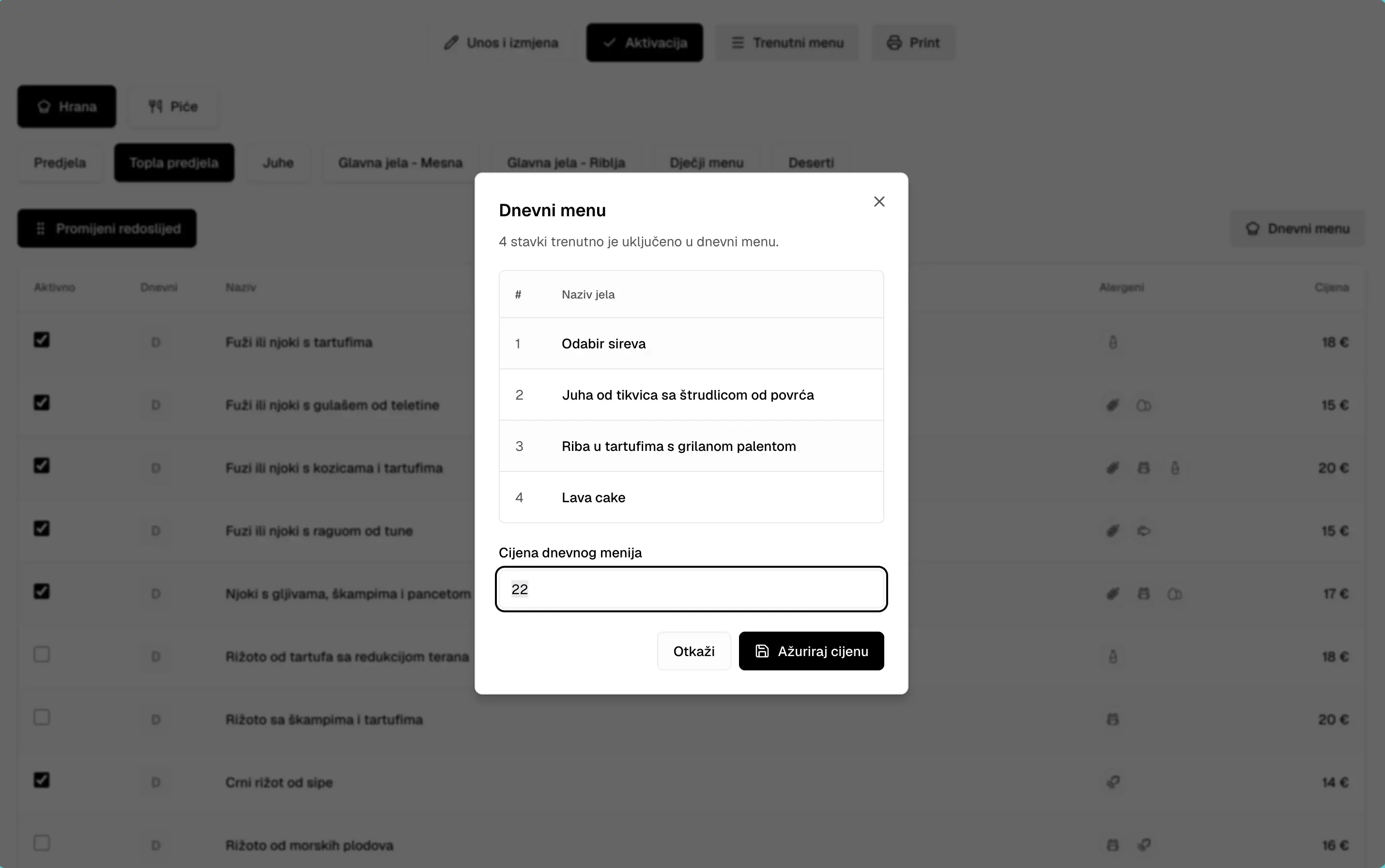 Web aplikacija za upravljanje restoranom — 2 / 5